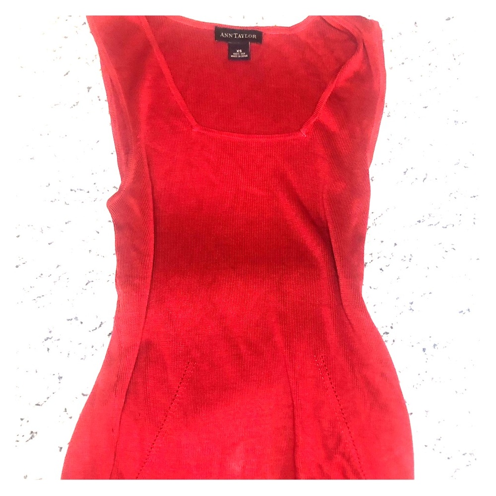 AnnTaylor Red Dress top